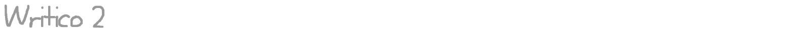 Writico 2 font preview